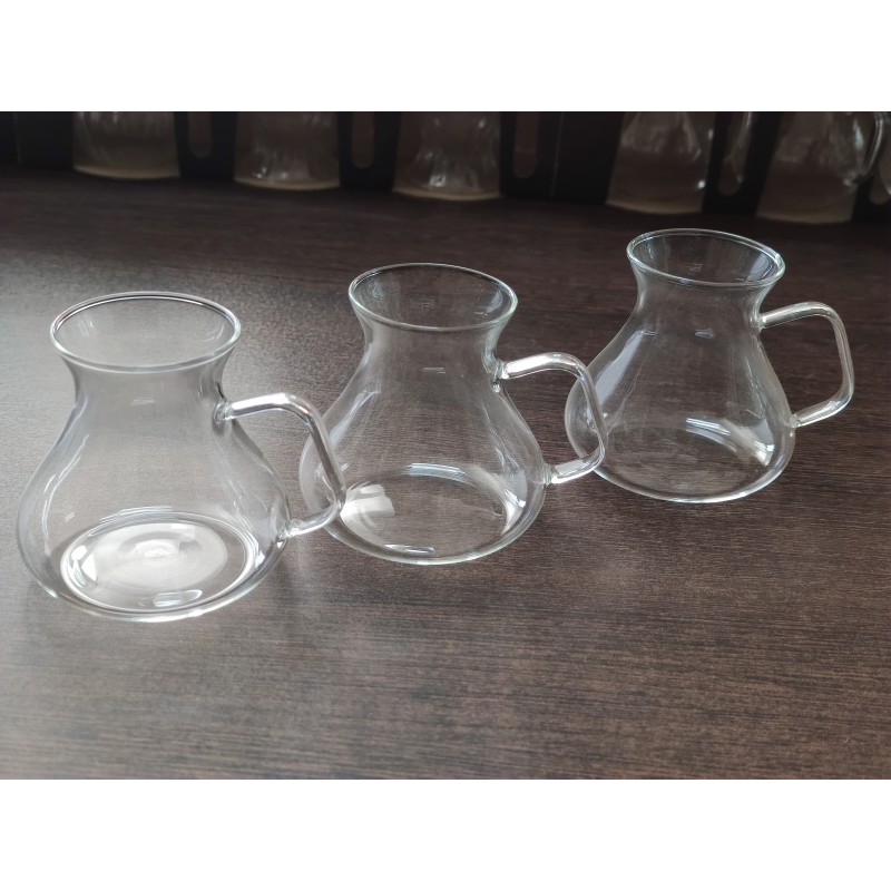 süper ince cam kulplu bardak tombilik 3lü