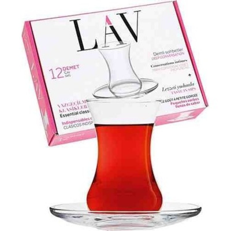 Lav Demet 12 Parça 6 Kişilik Çay Seti