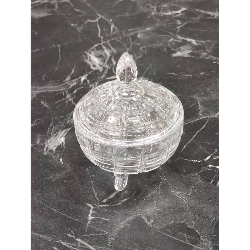 kristal cam kapaklı şekerlik 1014