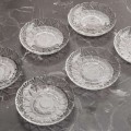 Tatlı Tabağı İthal Cam 12liKristal Görünümlü Şık ve Zarif Dokunuşlar 12cm