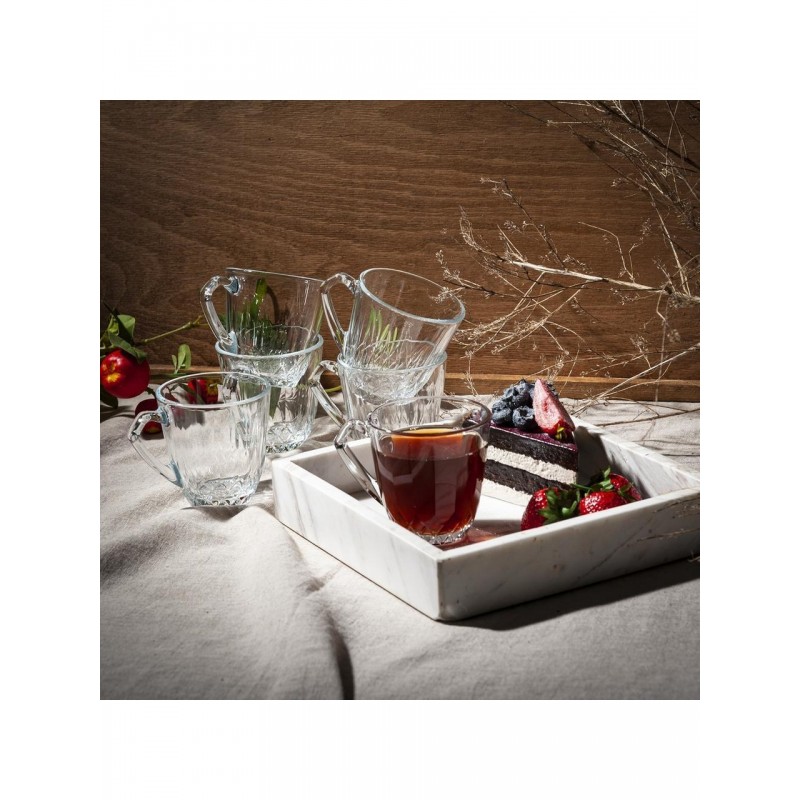 Paşabahçe 55733 Mercan 2li Kulplu Çay Fincanı 160ML