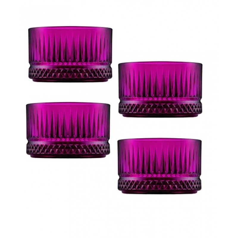 Paşabahçe 530038 Elysia Çerezlik Kase 235cc fuşya 4Lü