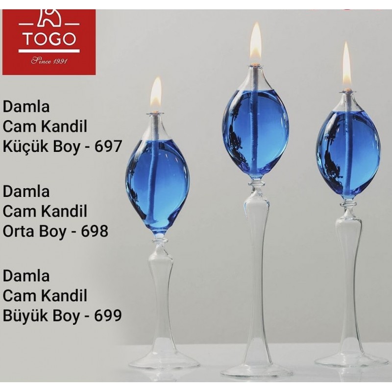 cam şamdan kandil orta ayaklı oval cam şamdan kandil orta ayaklı oval