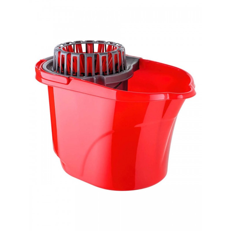 Titiz Cameon Sıkma Aparatlı Temizlik Seti Kovası / Kırmızı / 17 Litre