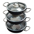 Omlet Tava Seti Granit Siyah 18-20-22 Cm Armoni