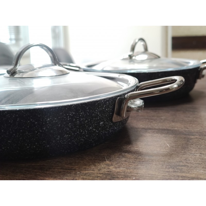 Omlet Tava Seti Granit Gri 18-20-22 Cm Armoni
