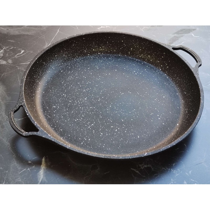 Alüminyum döküm granit saç kavurma 38cm