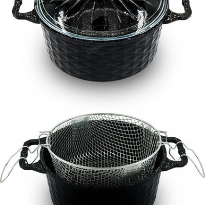 Döküm Granit Kızartma Tenceresi Fritöz 24cm Cvs dn20060 Döküm Granit Kızartma Tenceresi Fritöz 24cm Cvs dn20060