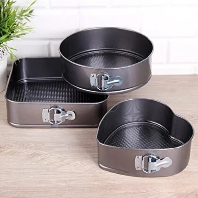 Kek Kalıbı Kelepçeli 3lü yapışmaz Kek Kalıbı Kelepçeli 3lü yapışmaz