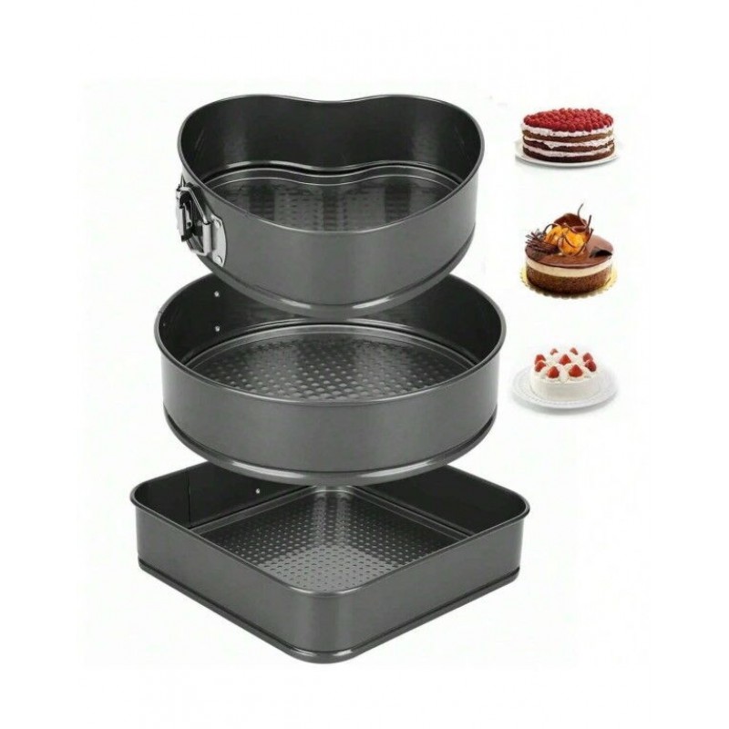 Kek Kalıbı Kelepçeli 3lü yapışmaz