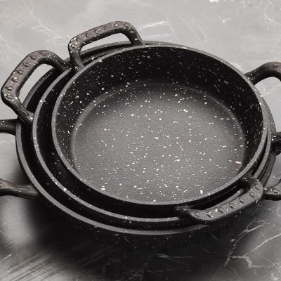 Alüminyum Döküm Granit Kaplama Sahan 3lü Set