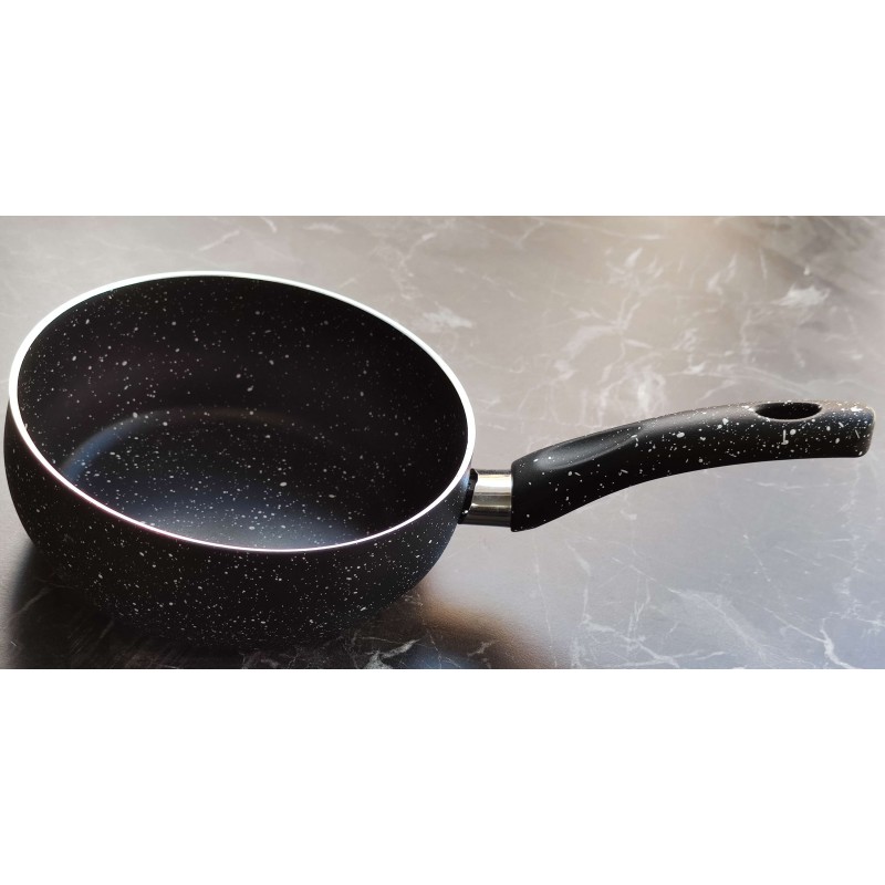 Yanmaz Yapışmaz Granit Sütlük Siyah 16x6 cm