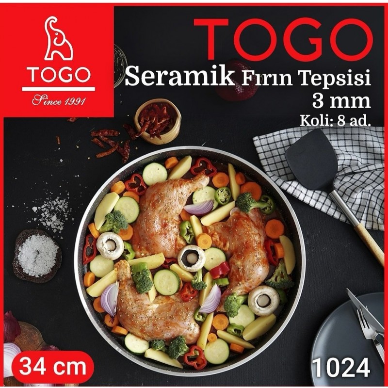 granit fırın tepsi siyah 34cm