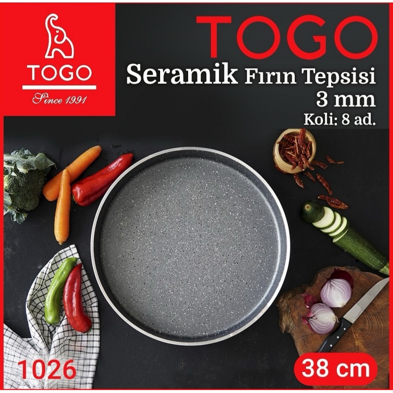 granit fırın tepsi siyah 38cm