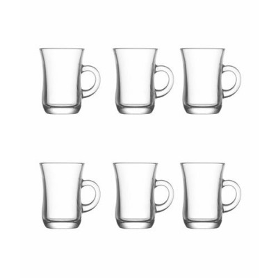 Yudum 6'lı Kulplu Çay Bardağı